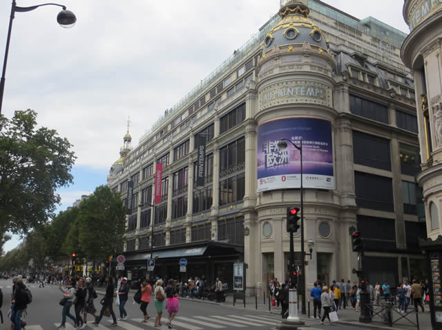 Printemps Department Store Near St Lazare Station