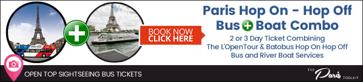 Paris L'OpenTour Hop On Hop Off Bus & Batobus Hop On Hop Off Boat Combination Ticket