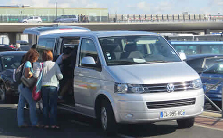 Private taxi at Paris Charles de Gaulle (CDG) airport