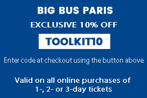 Big Bus Paris Tour Exclusive 10% discount code