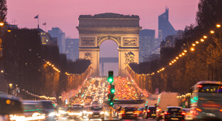 Champs-Elysees & Arc de Triomphe